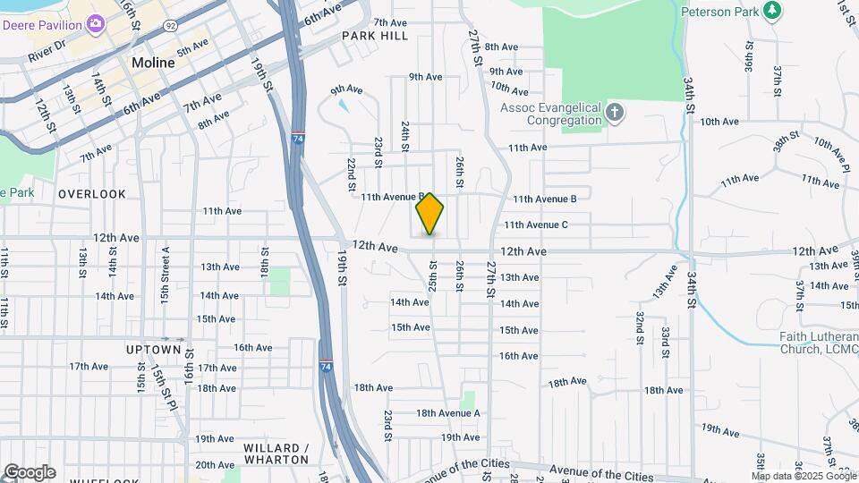 1193 25th St Map and Location Details