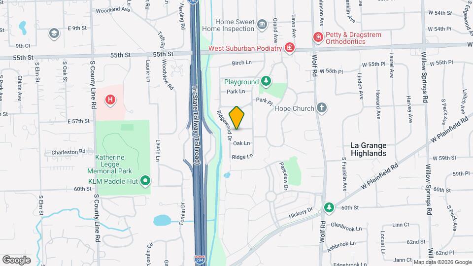 1119 Crest Ln Map and Location Details