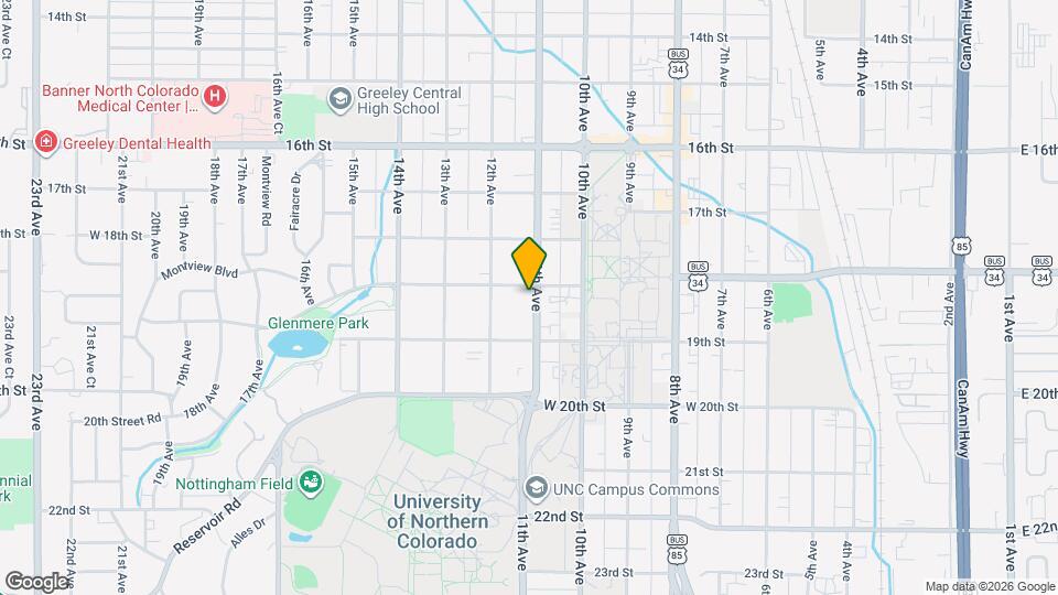 1839 11th Ave Unit C Map and Location Details