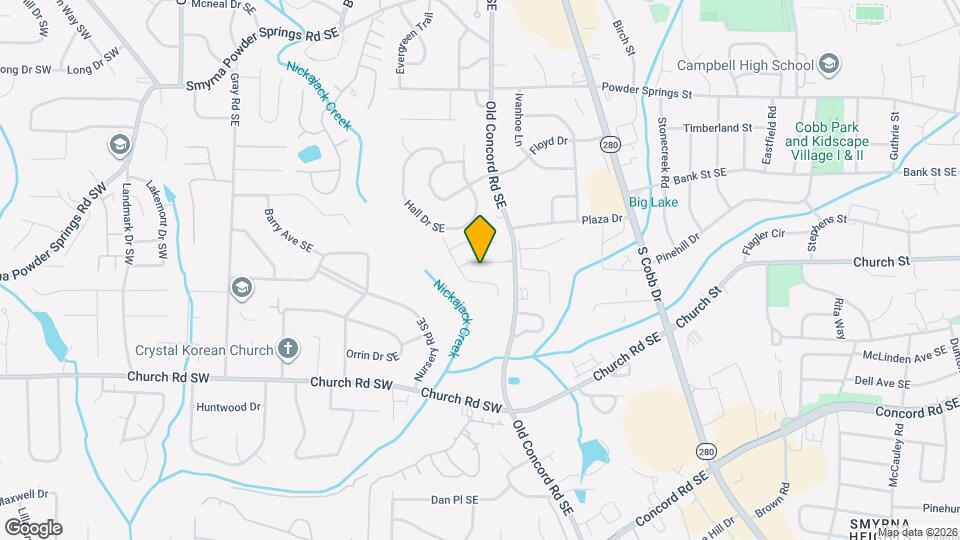 1043 Oaks Pkwy SE Map and Location Details