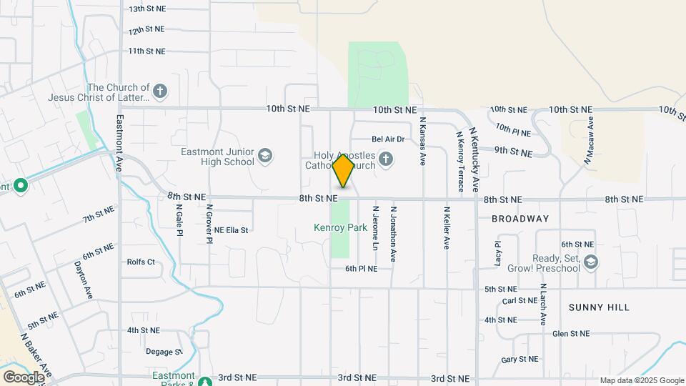 1207 8th St NE Map and Location Details