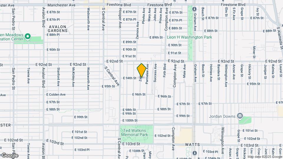 1350 E 94th St Map and Location Details