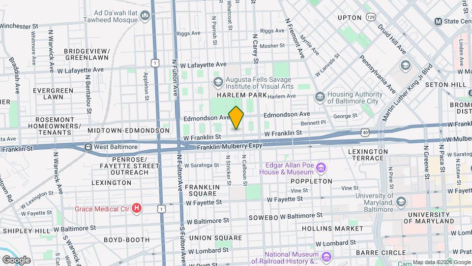 1408 W Franklin St-Unit -2 Map and Location Details