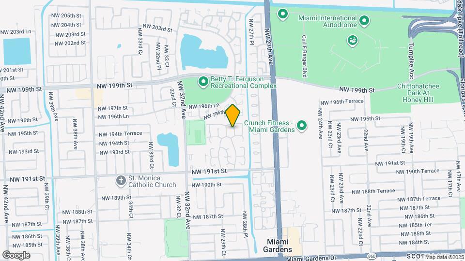 19448 NW 28th Pl Map and Location Details