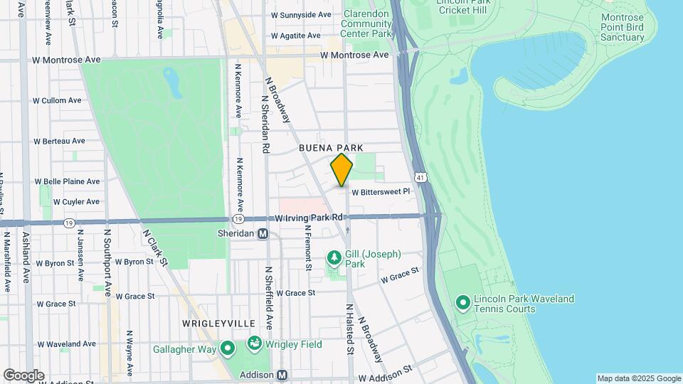 4038 N Clarendon Ave Map and Location Details