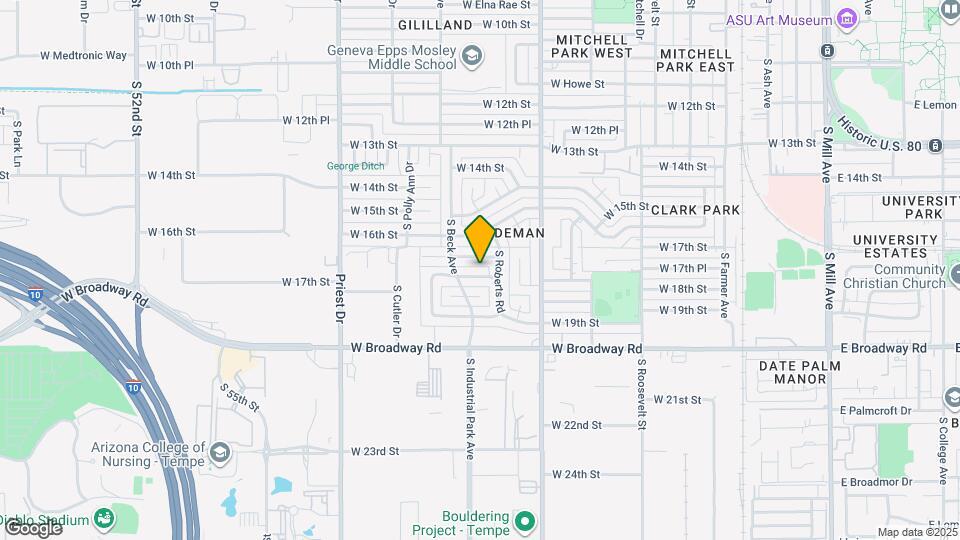 1014 W 17th Pl Mapa y Detalles de la Ubicación