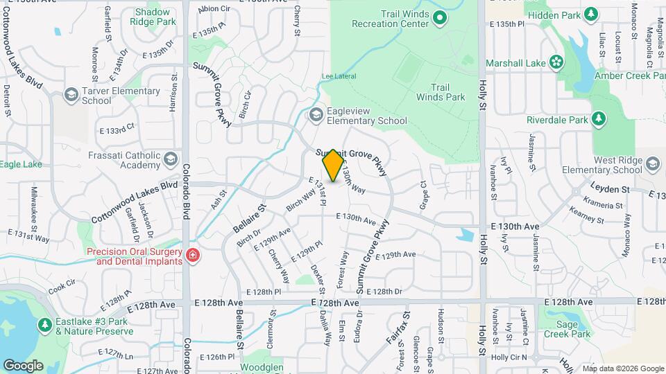 5234 E 130th Ct Map and Location Details