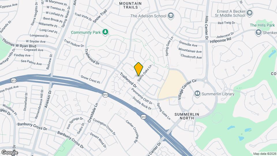 1825 Sierra Oaks Ln Map and Location Details