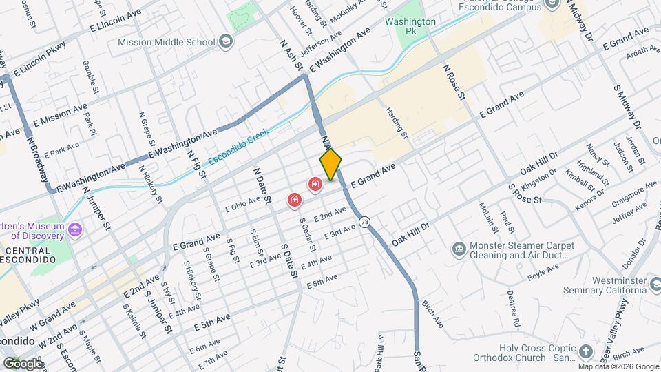 1130 E Grand Ave Map and Location Details