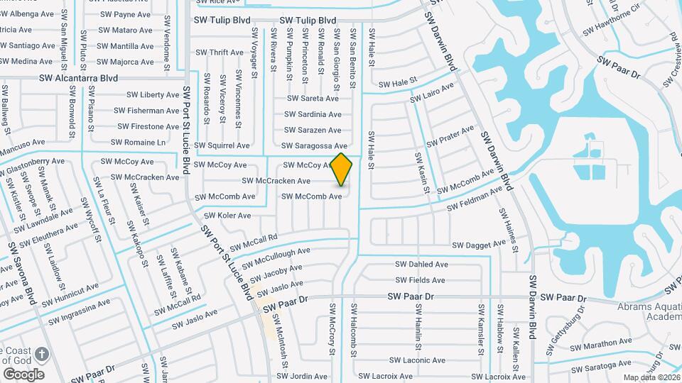 611 SW McComb Ave Map and Location Details