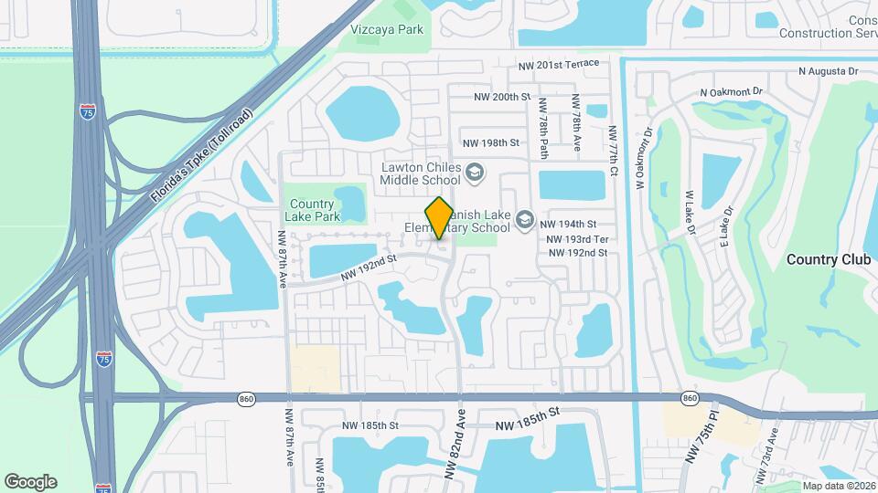 8214 NW 192nd Terrace Map and Location Details