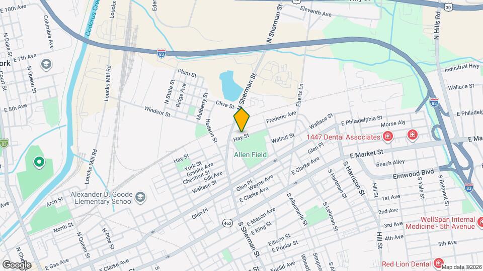 927 Hay St Map and Location Details