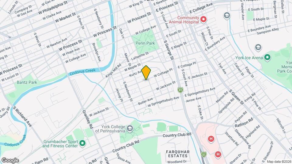 704 S Pershing Ave Map and Location Details