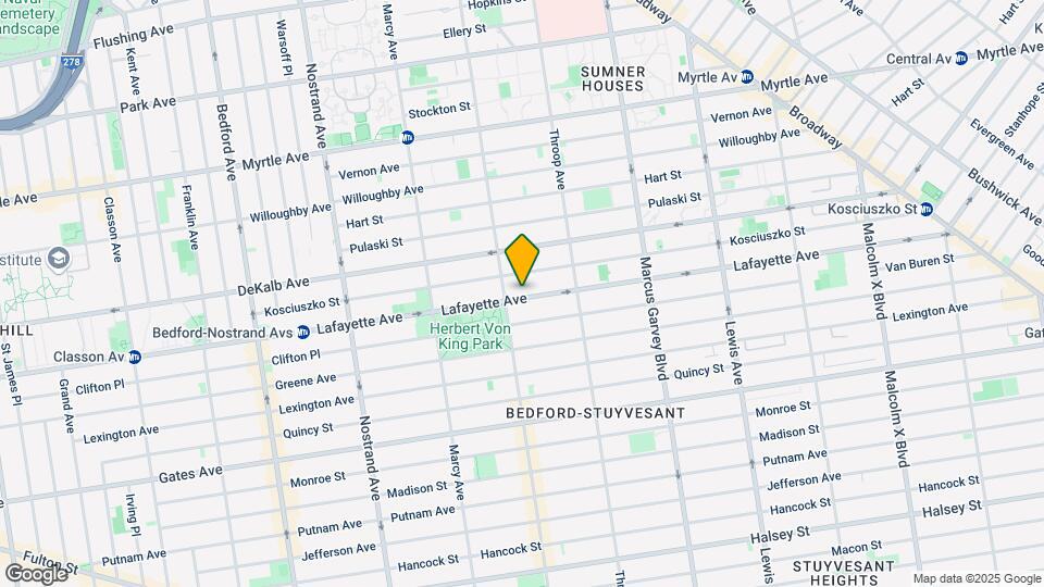 709 Lafayette Ave Map and Location Details