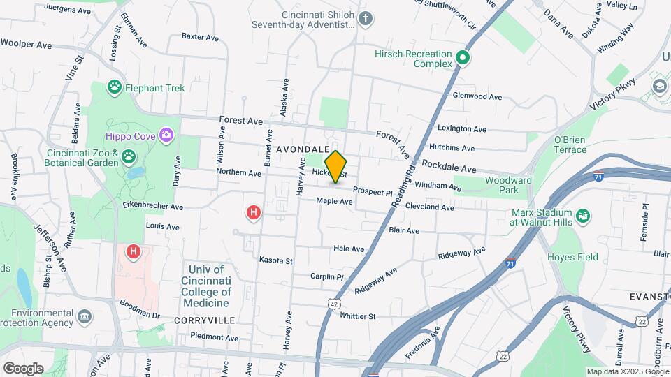 537 Prospect Pl Map and Location Details