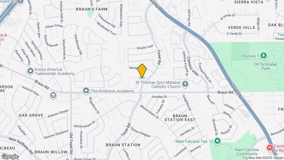 8906 Breanna Oaks Mapa y Detalles de la Ubicación