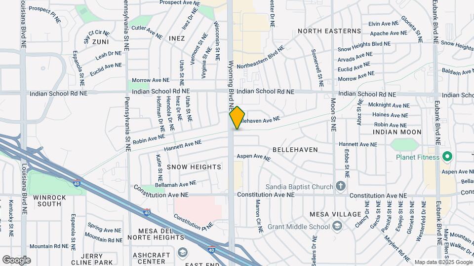 8505 Hannett Ave NE Map and Location Details