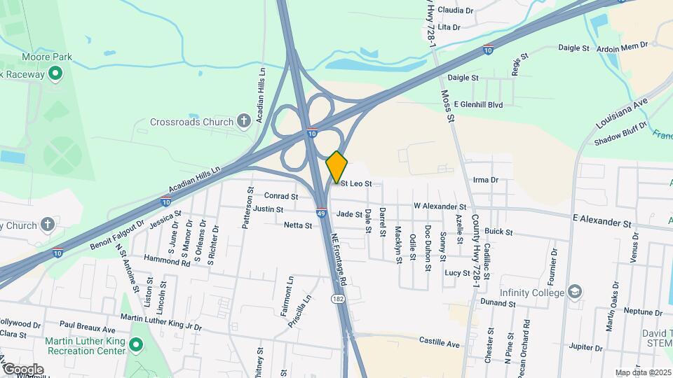 2610 NE Evangeline Thruway Map and Location Details