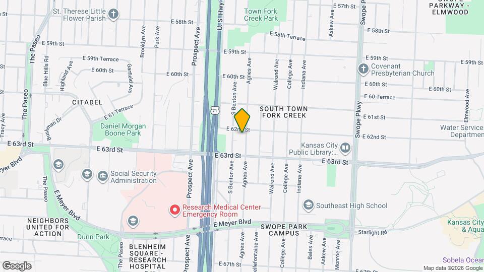 6210 Agnes Ave Mapa y Detalles de la Ubicación
