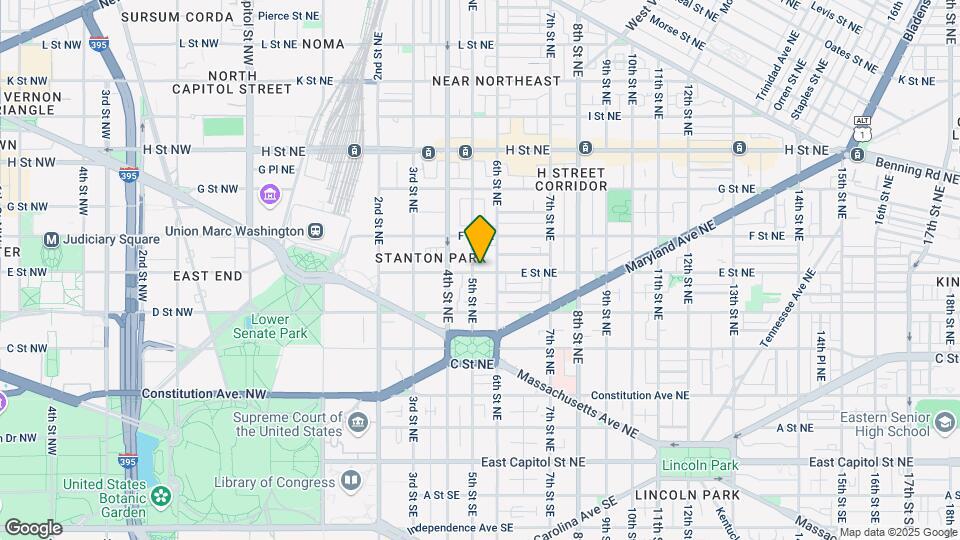 520 E St NE Map and Location Details