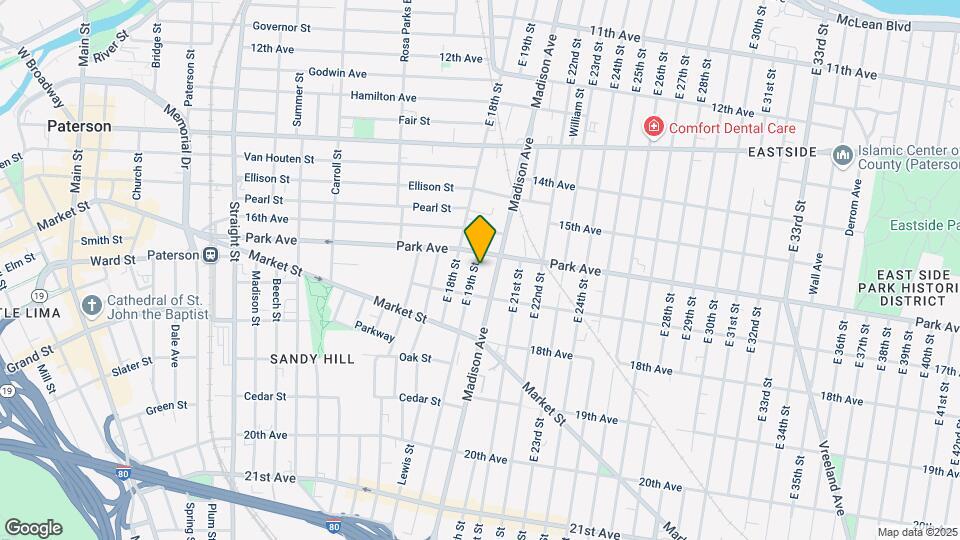 775 E 19th St Map and Location Details