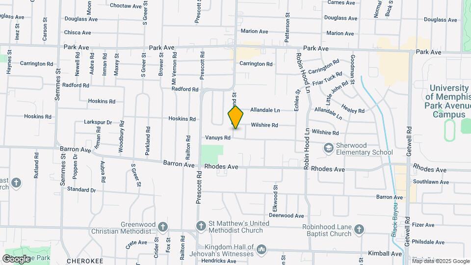 1098 S Highland St Map and Location Details