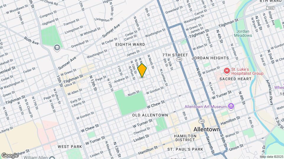 947 Liberty St Map and Location Details