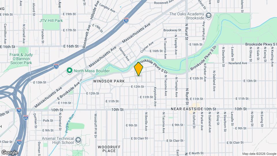 1309 Jefferson Ave Map and Location Details