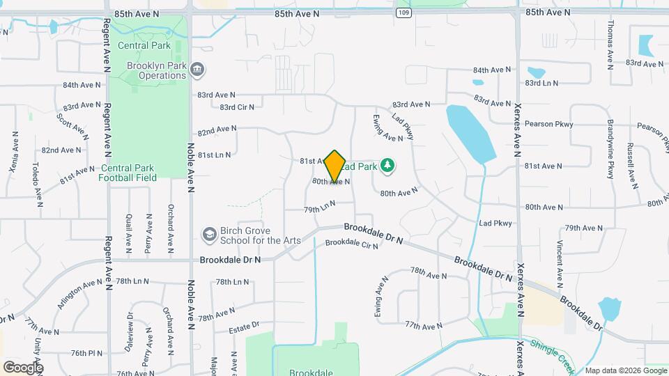 4001 80th Ave N Map and Location Details