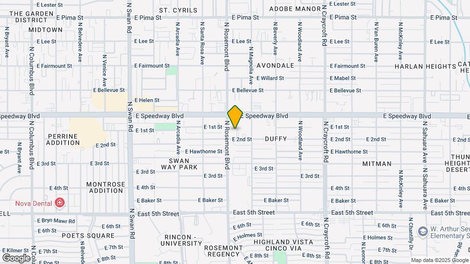 5105-5125 E 2nd St Mapa y Detalles de la Ubicación
