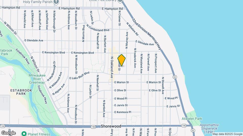4424 N Cramer St Map and Location Details