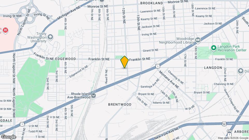 1039 Evarts St NE Map and Location Details