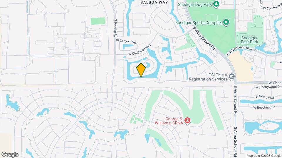 1740 W Bartlett Way Map and Location Details