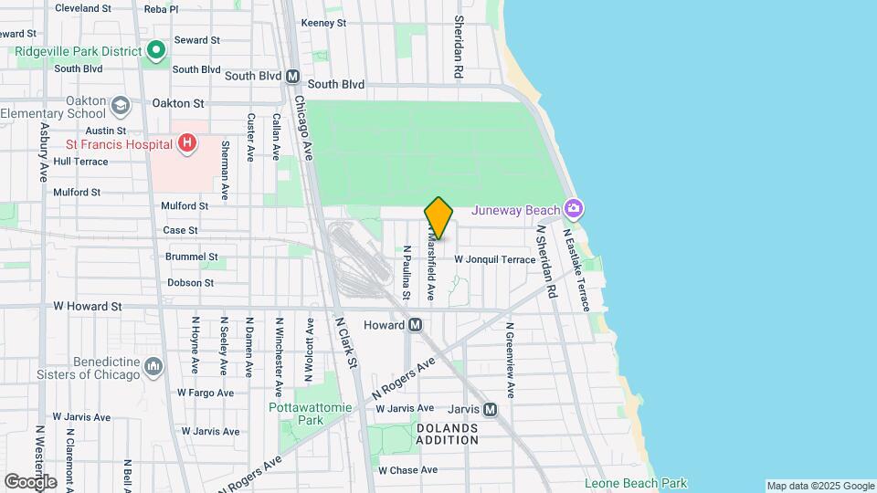 7715 N Marshfield Ave, Unit 1D Map and Location Details