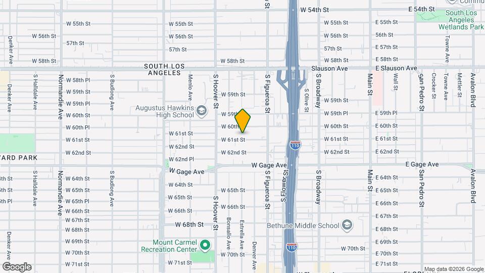 629 W 61st St Mapa y Detalles de la Ubicación