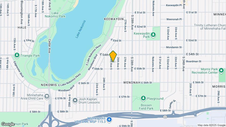 5437 25th Ave S Map and Location Details