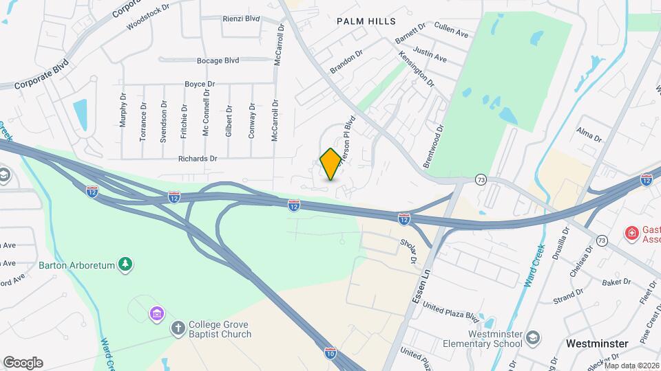 7332 N Jefferson Pl Cir Map and Location Details