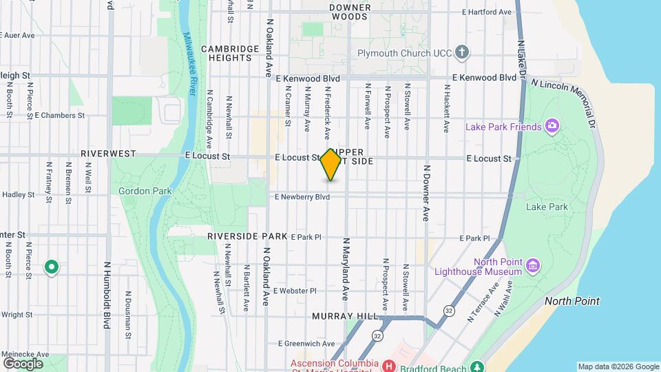 2800 N Frederick Ave Map and Location Details