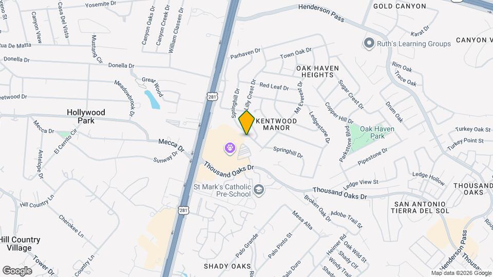 16907 Springhill Dr Map and Location Details