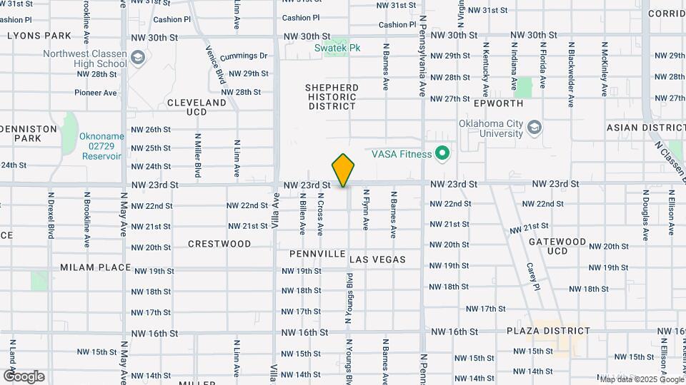 2321 N Youngs Blvd Mapa y Detalles de la Ubicación