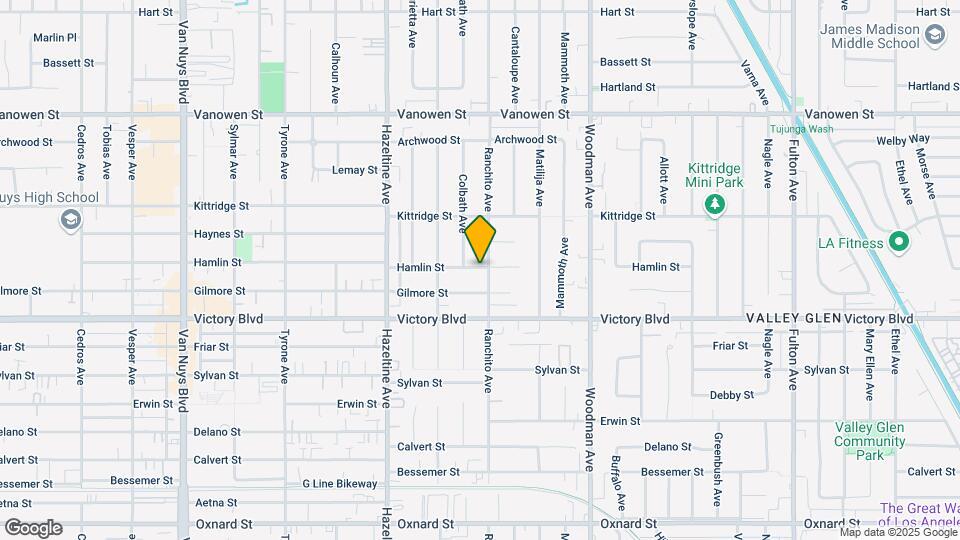 13906 Hamlin St, Unit #4 Map and Location Details