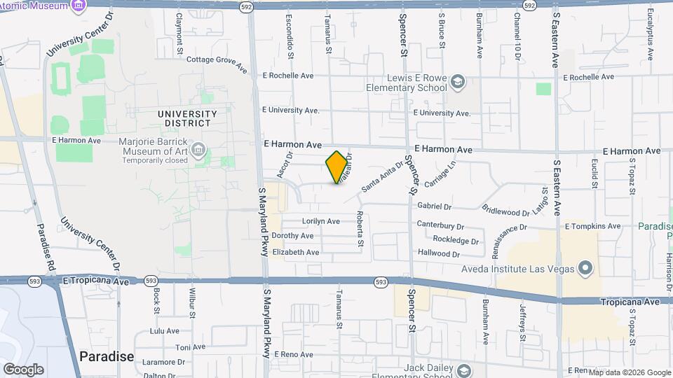 1505 Hialeah Dr Map and Location Details