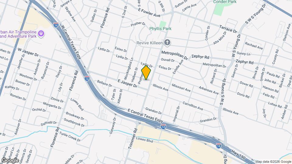 906 Illinois Ave Map and Location Details