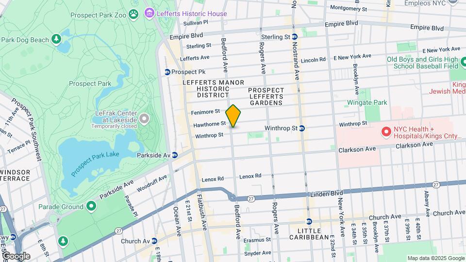 109 Winthrop St Map and Location Details