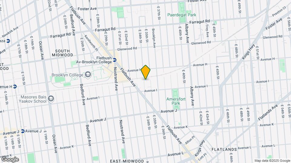 1057 E 34th St Map and Location Details