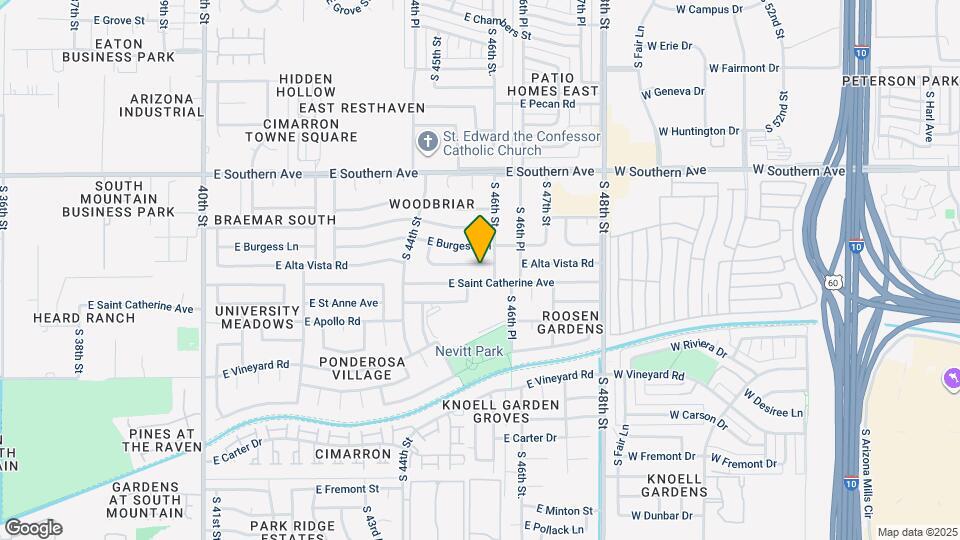 4525 E Alta Vista Rd Map and Location Details
