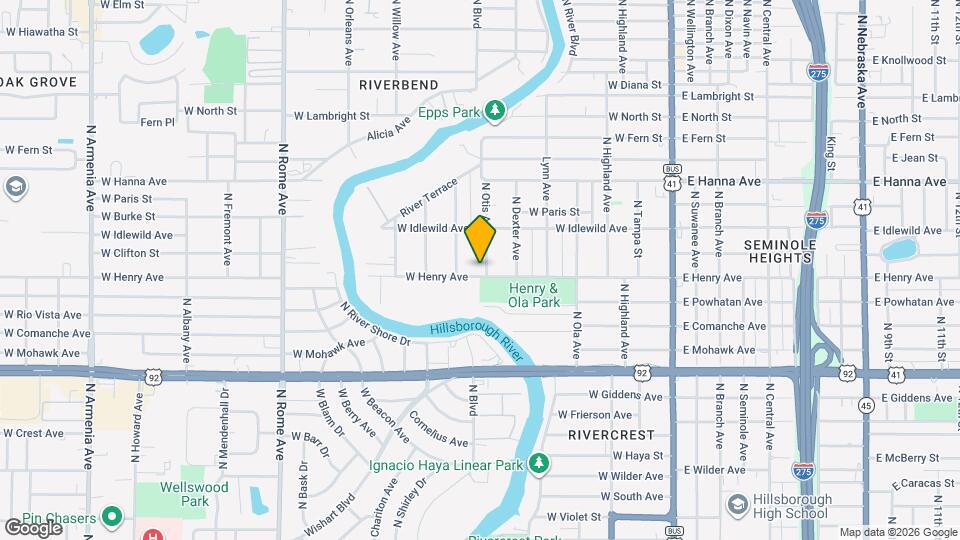 701 W Henry Ave Map and Location Details