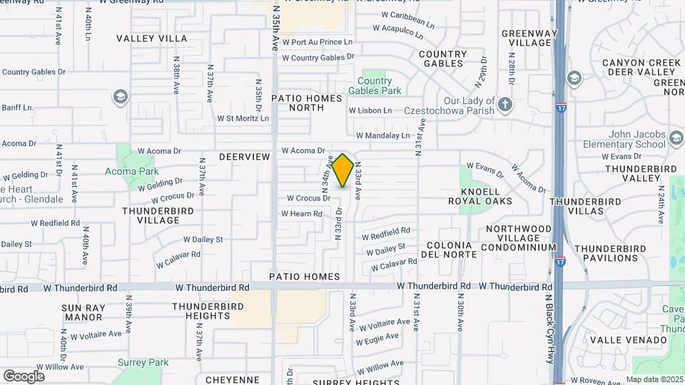 3332 W Crocus Dr Map and Location Details