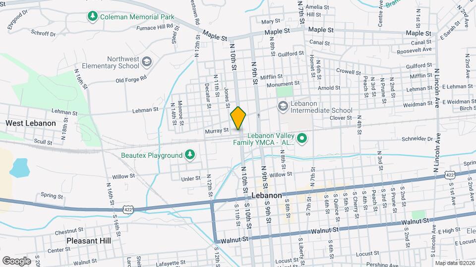 307 N 10th St Map and Location Details