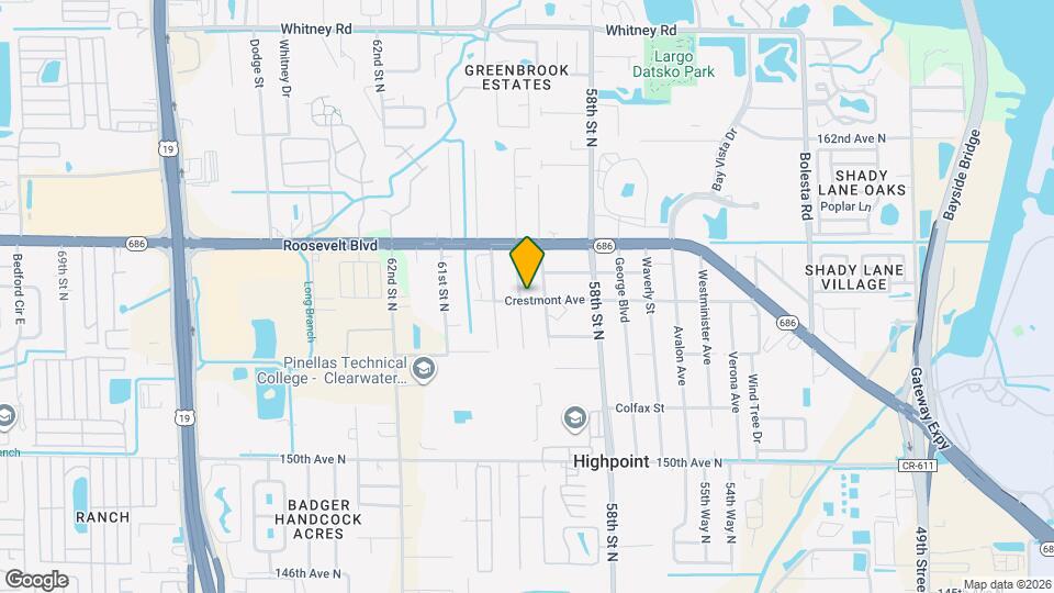 5931 Crestmont St, Unit A Map and Location Details